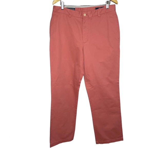 Vineyard Vines Classic Fit Club Twill Khakis Pants - Picture 1 of 8